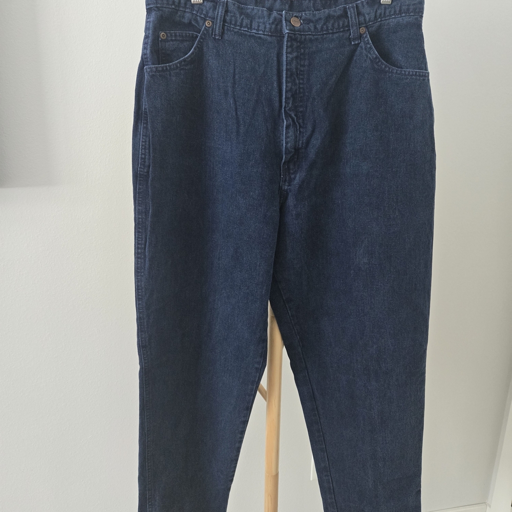 Lands' End Women's Straight Leg Jeans - Dark Blue